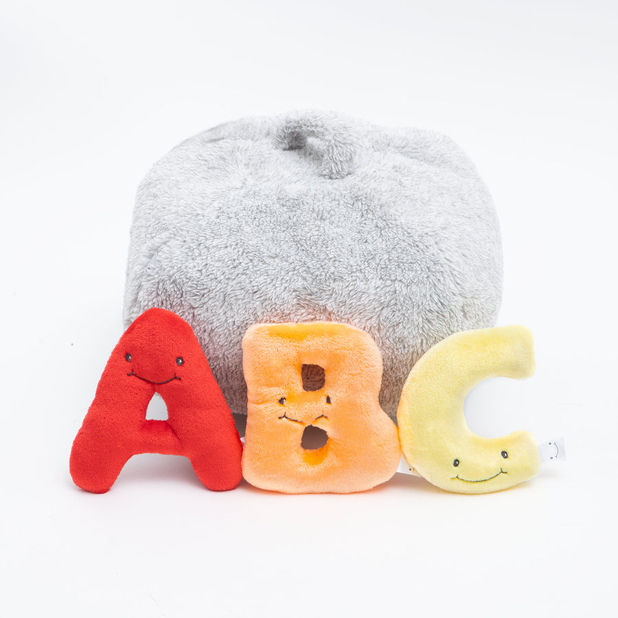 color: Light Grey Bag with Rainbow Letters